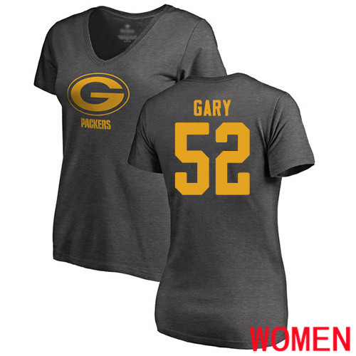 Green Bay Packers Ash Women #52 Gary Rashan One Color Nike NFL T Shirt->women nfl jersey->Women Jersey